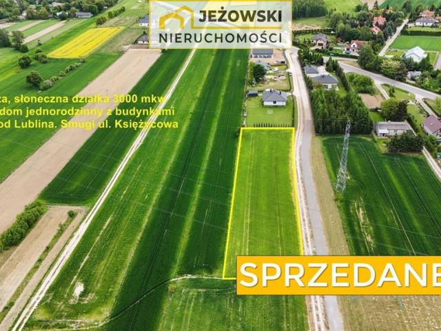 Sprzedana!Działka 3000mkw pod dom ogród Lublin 6km