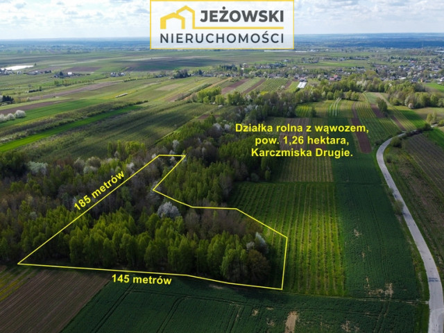 Duża działka 1,26ha, 10km od Kazimierza