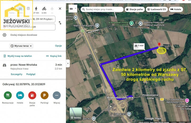 Działka Sprzedaż Nowe Wrońska 5
